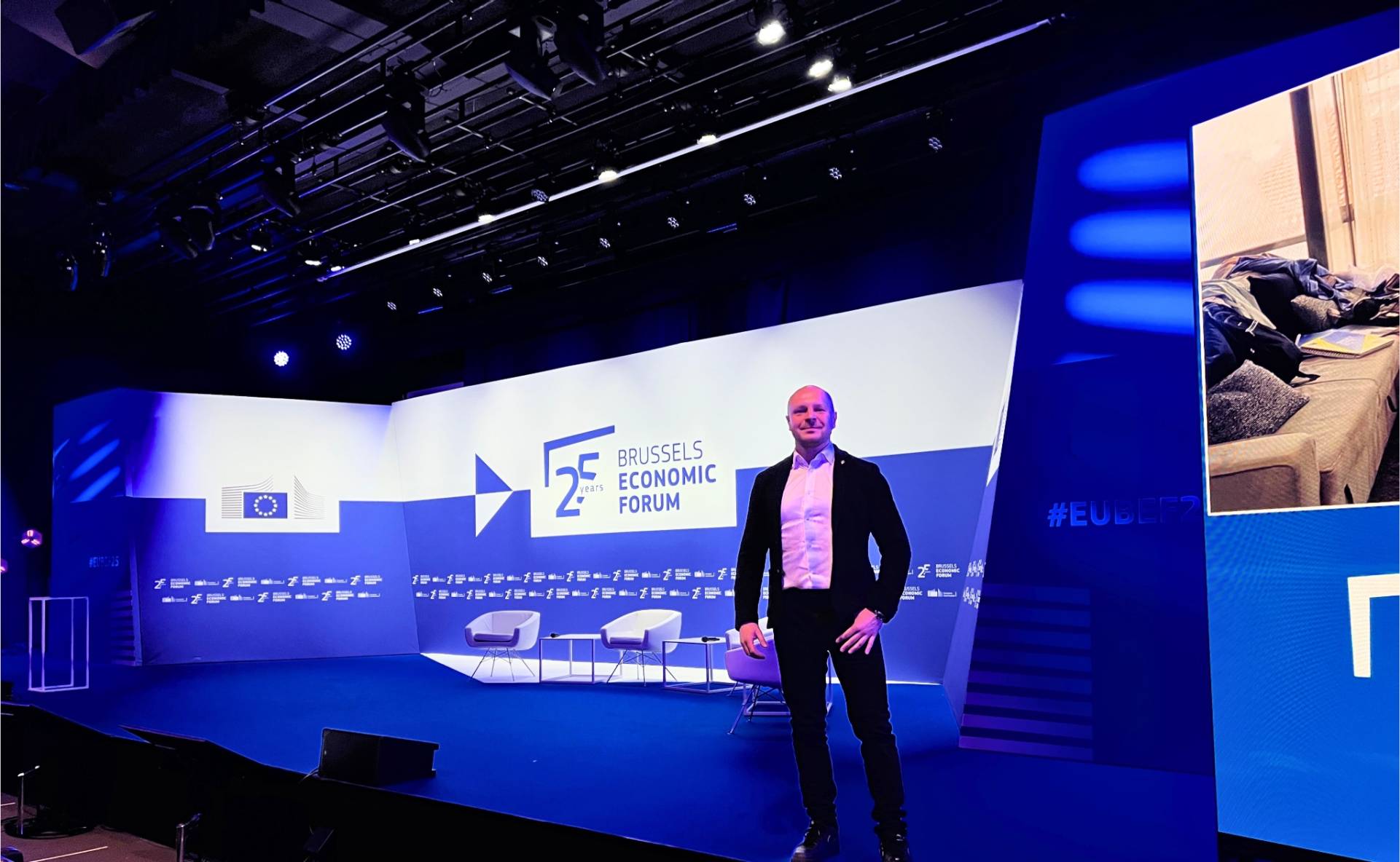 Radek Jaros na Brussels Economic Forum w Brukseli – wydarzenie organizowane przez Komisję Europejską.