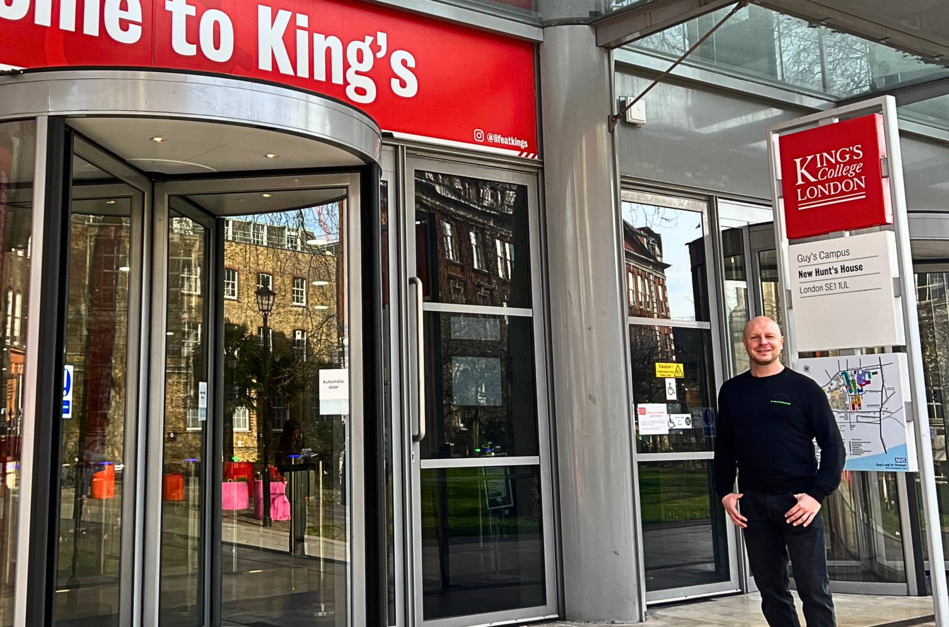 Radek Jaros z wizytą w King’s College w Londynie.