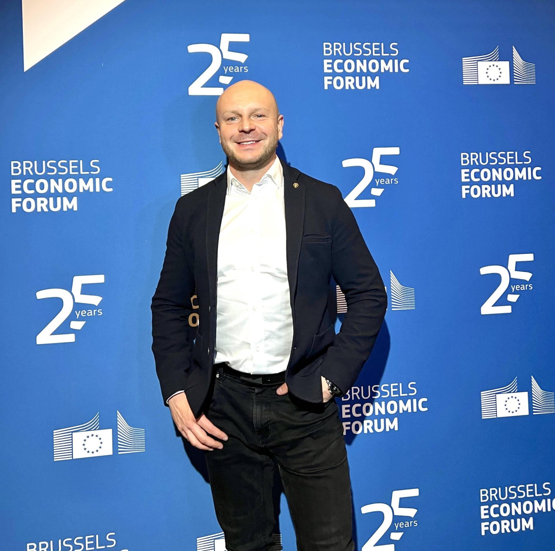 Radek Jaros uczestniczący w Brussels Economic Forum organizowanym przez Komisję Europejską w Brukseli.